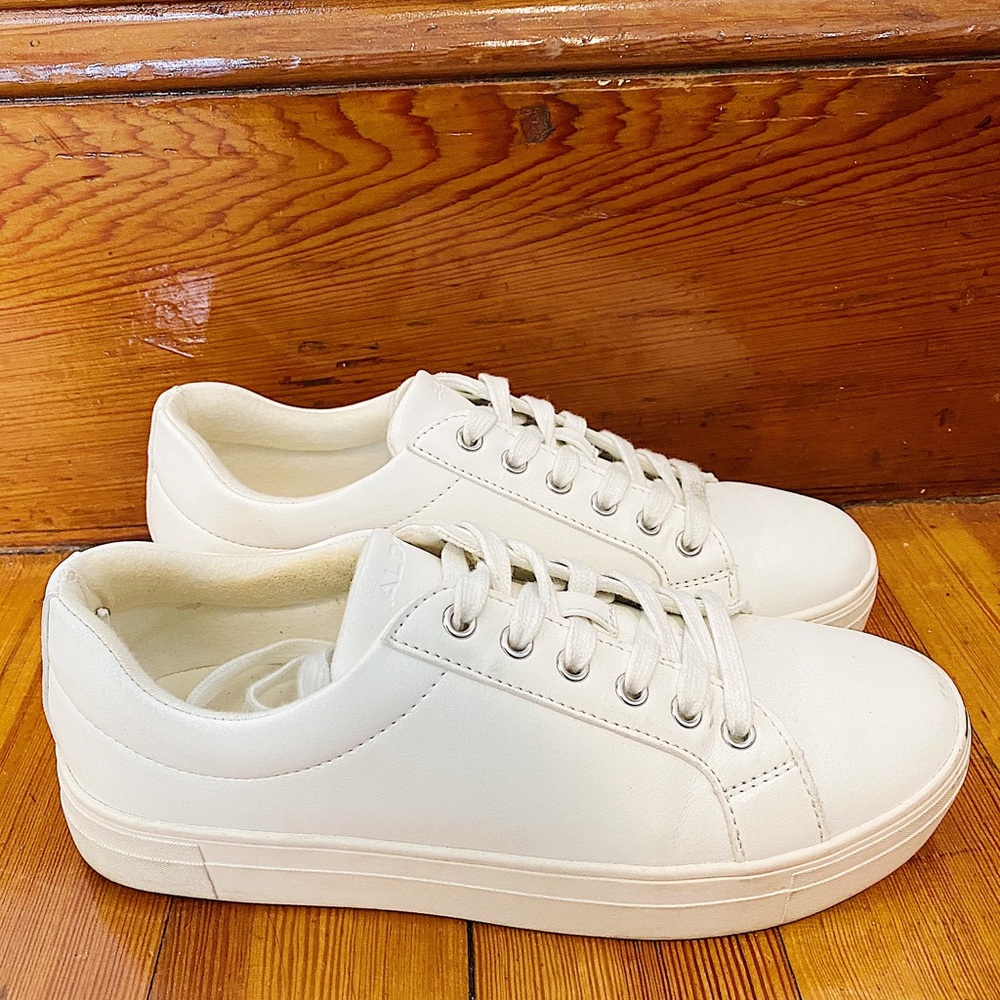 ALDO white platform sneakers
